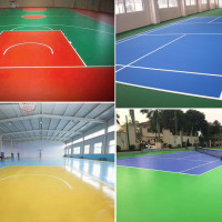 Sơn phủ acrylic sân bóng