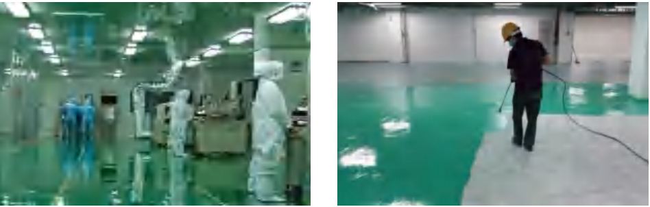 Nền sàn Polyme Epoxy tự san phẳng nền sàn 1