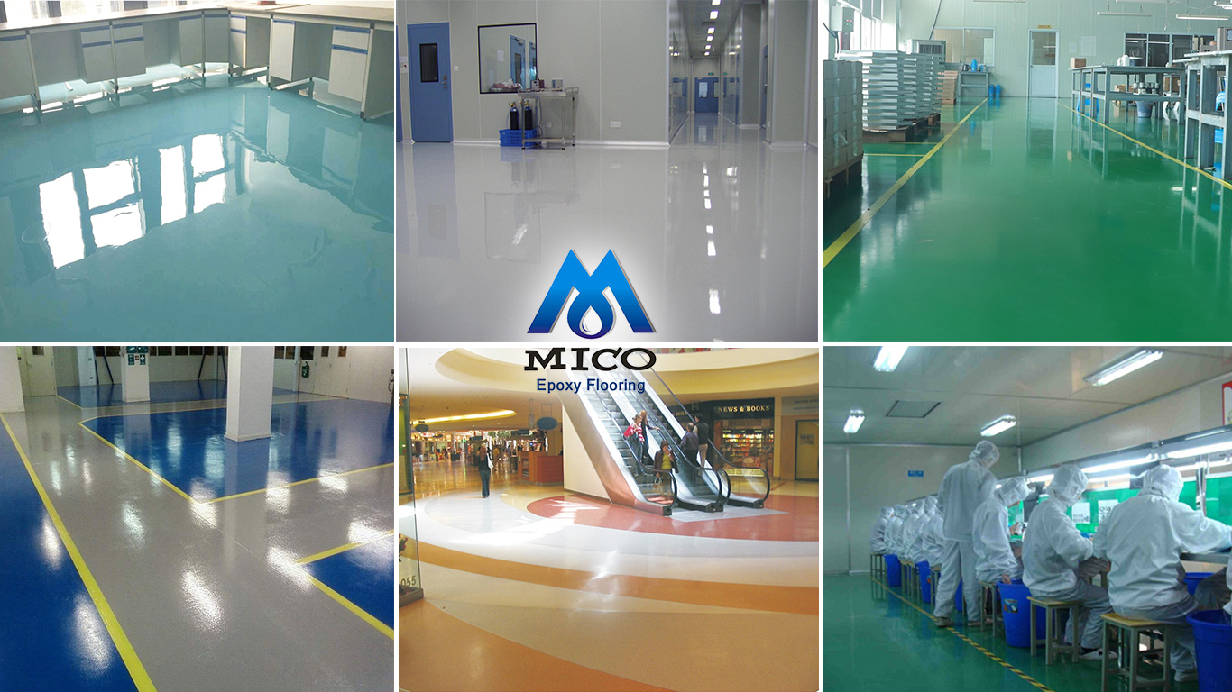 công trình ứng dụng hệ sơn sàn epoxy gốc nước