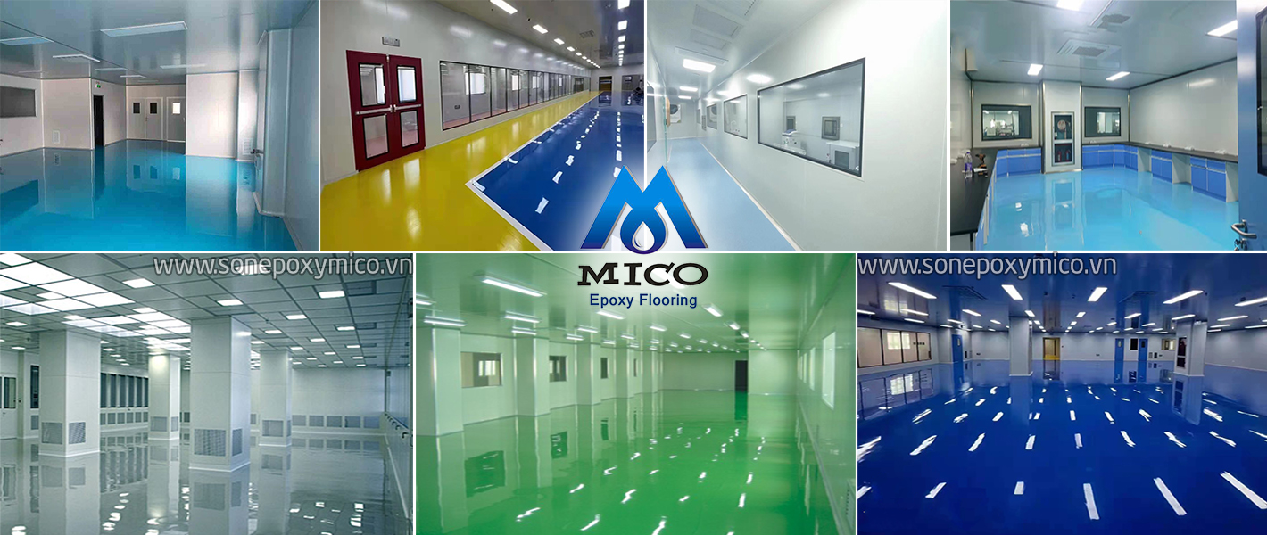 Sàn Epoxy phòng sạch xưởng sạch chuẩn GMP