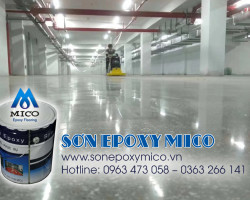 Đánh bóng tăng cứng nền sàn bê tông Sơn epoxy mico sonepoxymico vn
