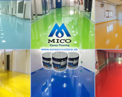 Sơn phủ epoxy tự san phẳng nền sàn Sơn epoxy mico vda1